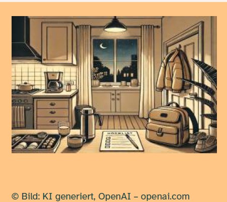 Den Morgen vorbereiten