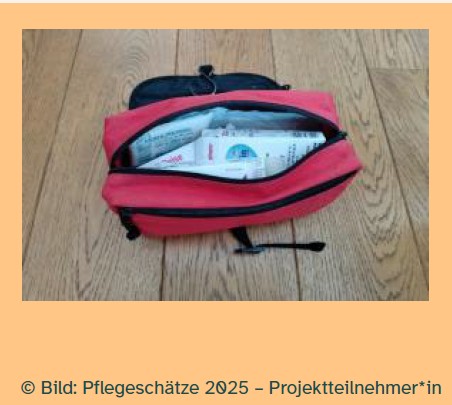 Fertig gepackte Medikamententasche
