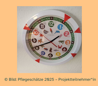 Markierungen auf der Uhr