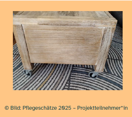 Rollen unter Couchtisch schrauben