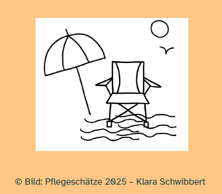 Campingstuhl im flachen Wasser