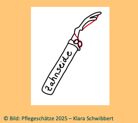Halter für Zahnseide