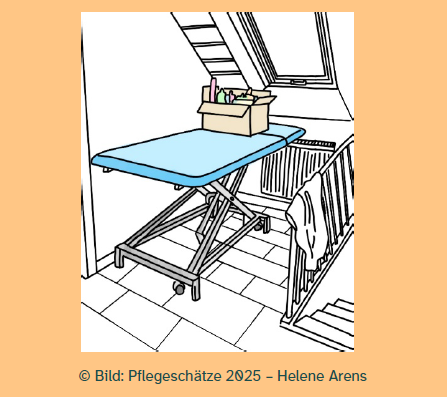 Physio-Liege im Flur